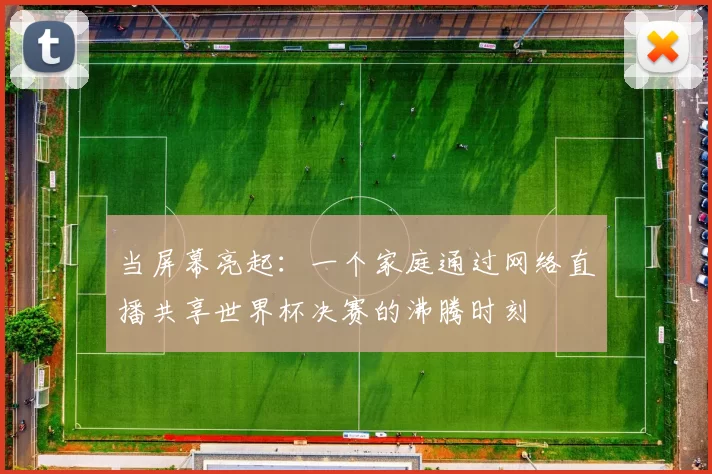 当屏幕亮起:一个家庭通过网络直播共享世界杯决赛的沸腾时刻