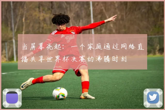 当屏幕亮起：一个家庭通过网络直播共享世界杯决赛的沸腾时刻